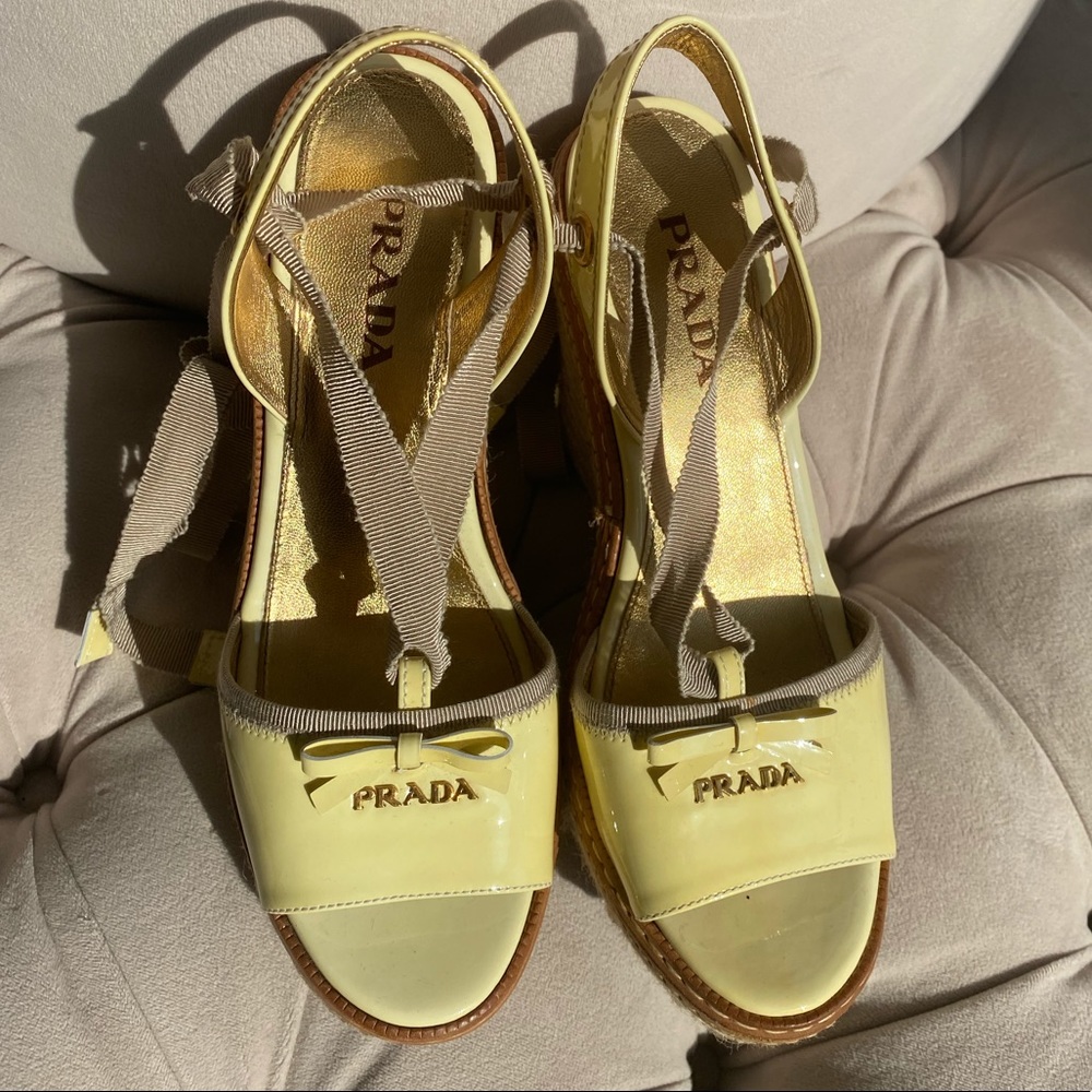 PRADA Espadrille Wedge ✨
